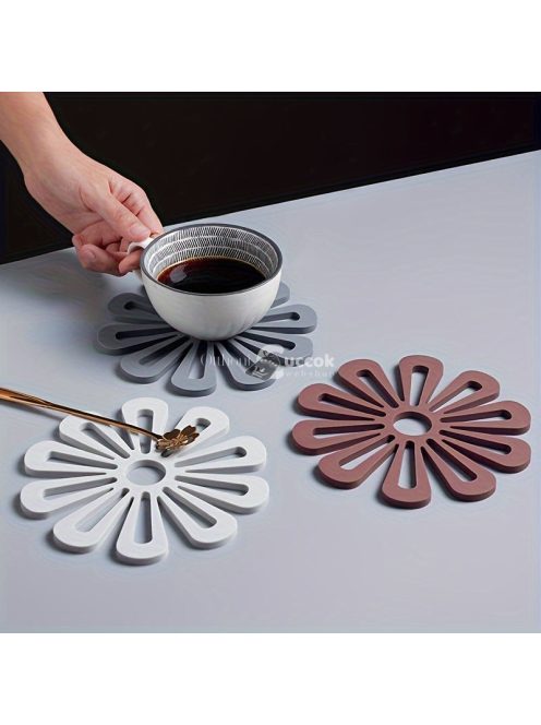 1 db szilikon virág mintás, hőálló alátét