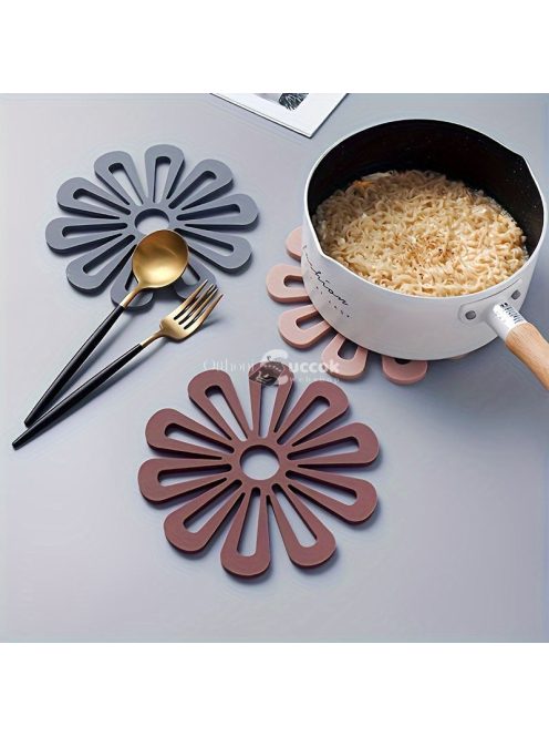 1 db szilikon virág mintás, hőálló alátét