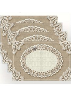 4darabos Vászon Tányéralátét Készlet