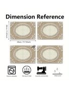 4darabos Vászon Tányéralátét Készlet