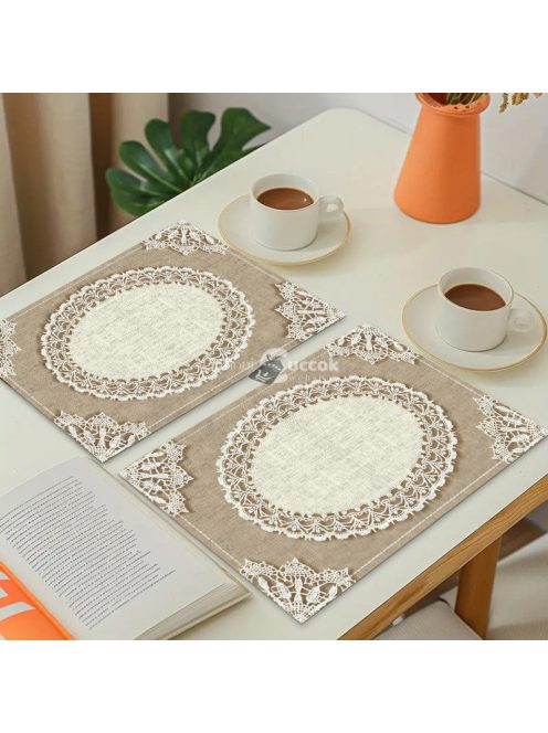 4darabos Vászon Tányéralátét Készlet