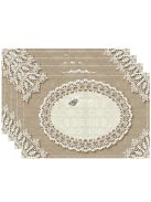 4darabos Vászon Tányéralátét Készlet