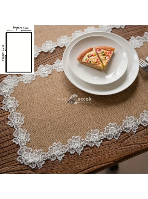 6db Amerikai Retro Egyszerű Tányéralátét