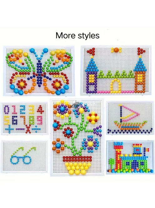 Színes műanyag Montessory kirakó