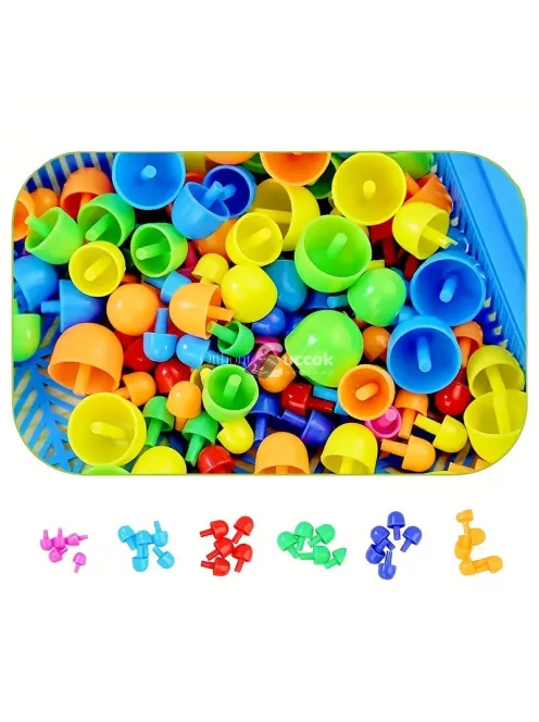 Színes műanyag Montessory kirakó