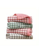 3db modern hímzett kockás pamut konyhai törölköző