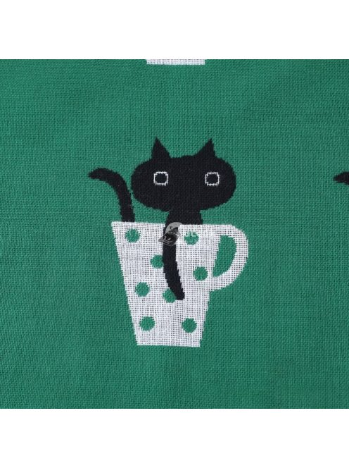 Gyorsan Száradó, Puha és Nedvszívó Pamut Konyharuha Aranyos Macskás Mintával