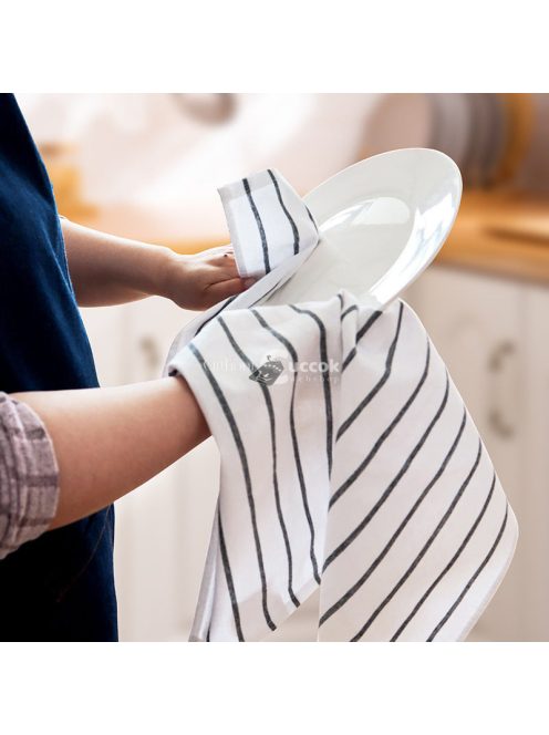 Fekete mintás konyharuha