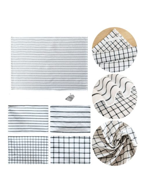 Fekete mintás konyharuha