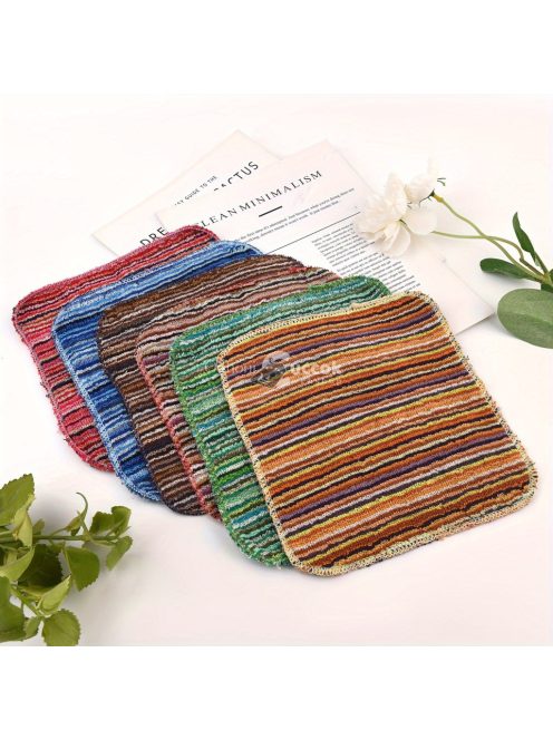 12 darab modern pamut csíkos konyharuha készlet