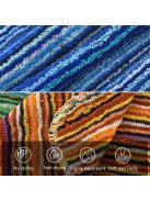 12 darab modern pamut csíkos konyharuha készlet