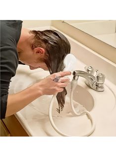   Csaptelepre szerelhető hajzuhany, kisállat, macska, kutya fürdető, zuhanyfej