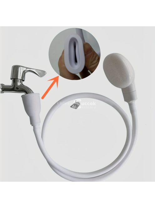 Csaptelepre szerelhető hajzuhany, kisállat, macska, kutya fürdető, zuhanyfej