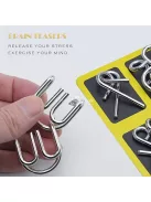 Fém puzzle játék készlet