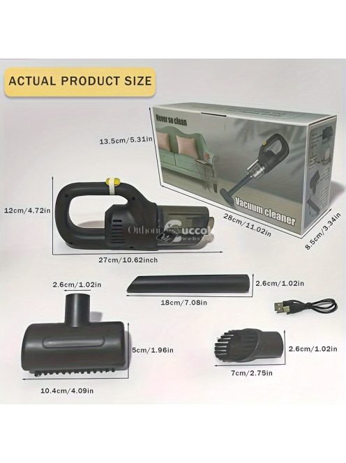 Erőteljes Akkumulátoros Kézi Porszívó