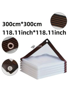 Egy darab átlátszó vízálló ponyva