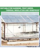 Egy darab átlátszó vízálló ponyva