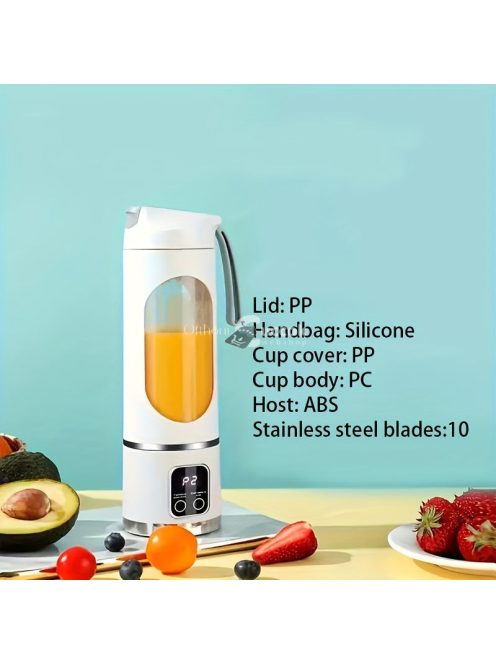 Hordozható USB-vel Tölthető Turmixgép és Gyümölcscentrifuga