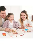 Testfelépítése ismertető fa kirakó