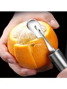 Ergonomikus rozsdamentes acél narancs- és citromhéjvágó