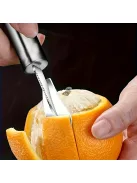 Ergonomikus rozsdamentes acél narancs- és citromhéjvágó