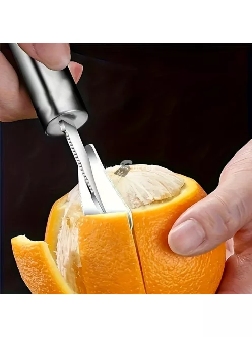 Ergonomikus rozsdamentes acél narancs- és citromhéjvágó