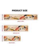 1 db Modern Absztrakt Vászon Asztalfutó Narancs és Bézs Színben