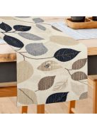 Elegáns levélmintás, 100% poliészter szőtt négyzet alakú asztaldísz