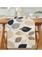 Elegáns levélmintás, 100% poliészter szőtt négyzet alakú asztaldísz