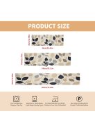 Elegáns levélmintás, 100% poliészter szőtt négyzet alakú asztaldísz