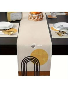 Abstract mintázatú modern asztali futó