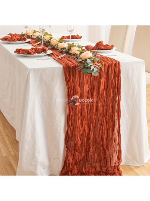 1db, Balinéz Redőzött Hangulatú Asztali Futó