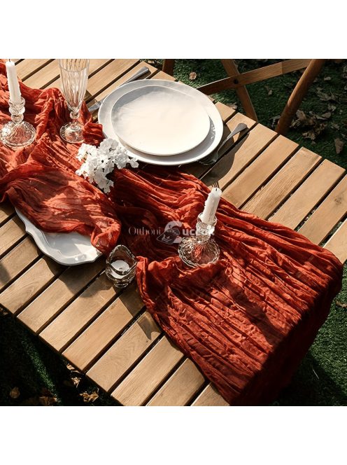 1db, Balinéz Redőzött Hangulatú Asztali Futó