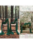 Luxus Smaragdzöld Sajtkendő Asztalfutó