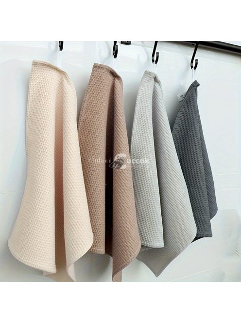 4db Gofri Szövésű Konyharuha, 34.8cm Négyzet - Ultra Nedvszívó Pamut Konyharuha