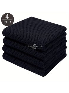   4db, Négyzet alakú pamut konyharuha, pamut konyhai étkészlet mosogatórongy