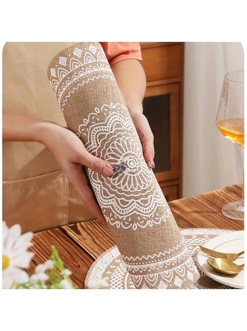 4db Bohém Juta Tányér alátét szett