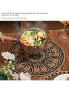 4db Bohém Juta Tányér alátét szett