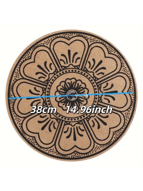 4db Bohém Juta Tányér alátét szett