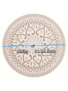 4db Bohém Juta Tányér alátét szett