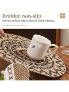 4db Bohém Juta Tányér alátét szett