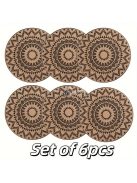 4db Bohém Juta Tányér alátét szett