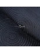 4 darabos fekete csúszásmentes kerek szőtt alátét készlet