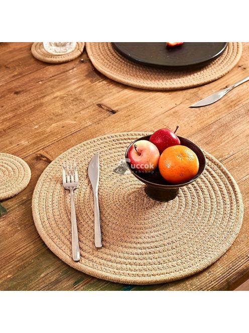 9db fonott kötél kerek alátét