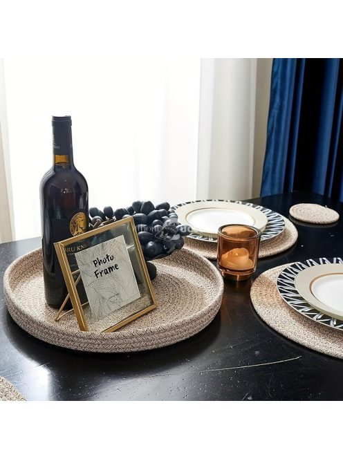 9db fonott kötél kerek alátét