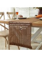 1 db Amerikai karácsonyi témájú szőtt bojtos asztali alátét