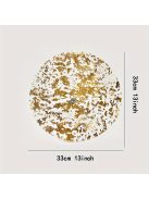 12db Ezüst-arany színű Eldobható Tányéralátét