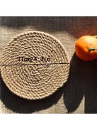 6db Kézzel szőtt juta poháralátét
