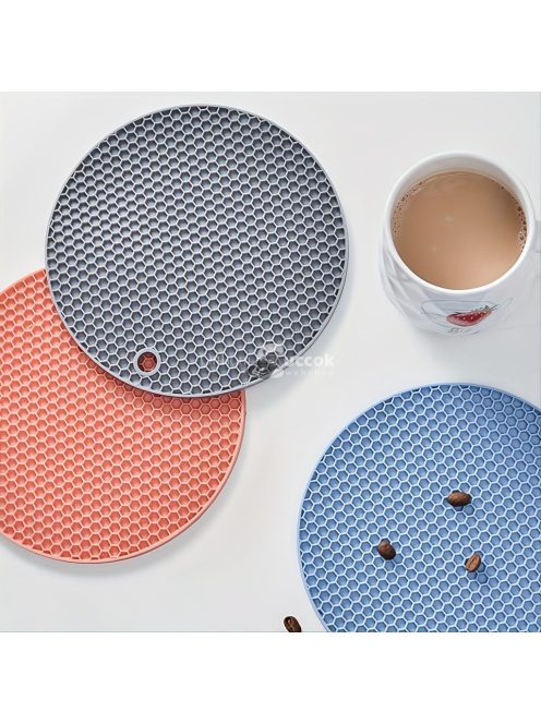 4db Kerek méhsejt szilikon alátét