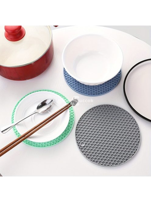 4db Kerek méhsejt szilikon alátét